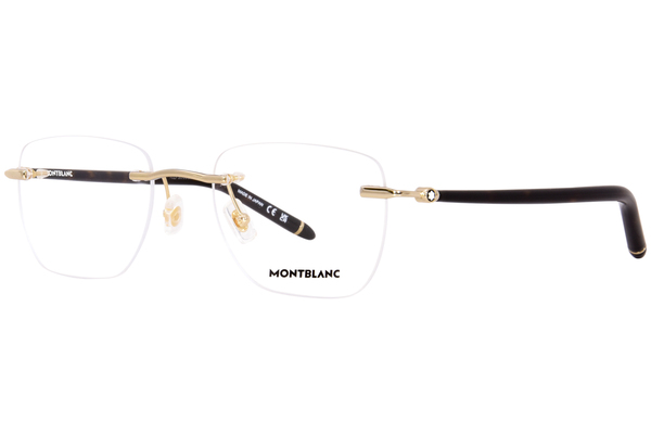  Mont Blanc MB0274O Eyeglasses Men's Rimless Rectangle Shape 