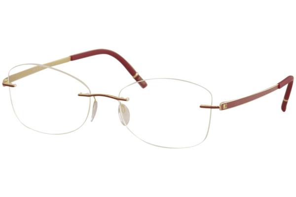  Silhouette Eyeglasses Momentum Chassis 5529 Rimless Optical Frame 