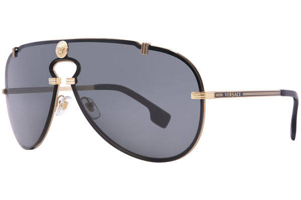 Versace Ve G Sunglasses Men S Gunmetal Grey Mirror Black Pilot