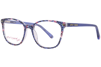 Betsey Johnson Prints-Charming Eyeglasses Girl's Full Rim Square Shape