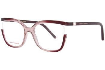Carolina Herrera CH/0004 Eyeglasses Women's Semi Rim Rectangle Shape