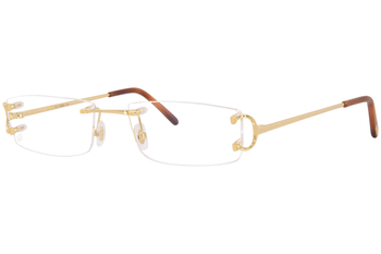 Cartier Core-Range CT0092O Eyeglasses Rimless Rectangle Shape