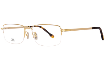 Fred FG50024F Eyeglasses Men's Semi Rim Rectangle Shape