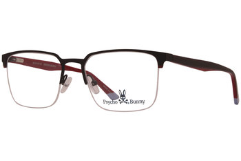 Psycho Bunny PB109 Eyeglasses Youth Boy's Semi Rim Rectangular Optical Frame
