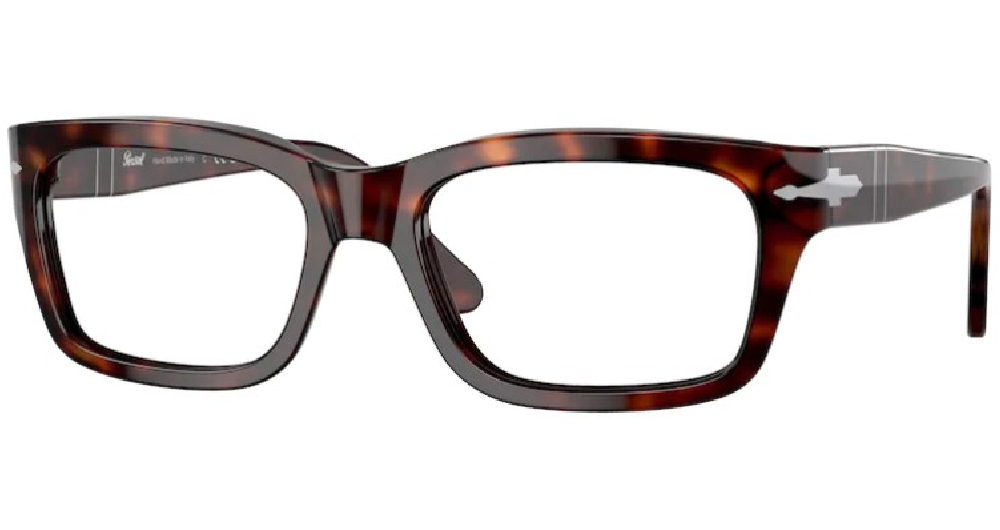 Persol Po V Eyeglasses Havana Full Rim Rectangle Shape