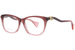 Gucci GG1012O Eyeglasses Frame Women's Full Rim Cat Eye - Burgundy/Gold Logo - 003