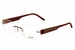 Silhouette Eyeglasses SPX Compose Chassis 4452 Rimless Optical Frame - Garnet Shimmer - 6053