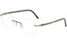 Silhouette Eyeglasses Titan Accent Flora Edition Chassis 4548 Optical Frame - Citric/Khaki - 6065