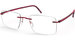 Silhouette Titan Wave Chassis 5567 Eyeglasses Rimless - Cassis Red-3040