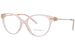 Tiffany & Co. TF2217 Eyeglasses Women's Full Rim Cat Eye - Crystal Nude/Rose Gold-Logo-8278