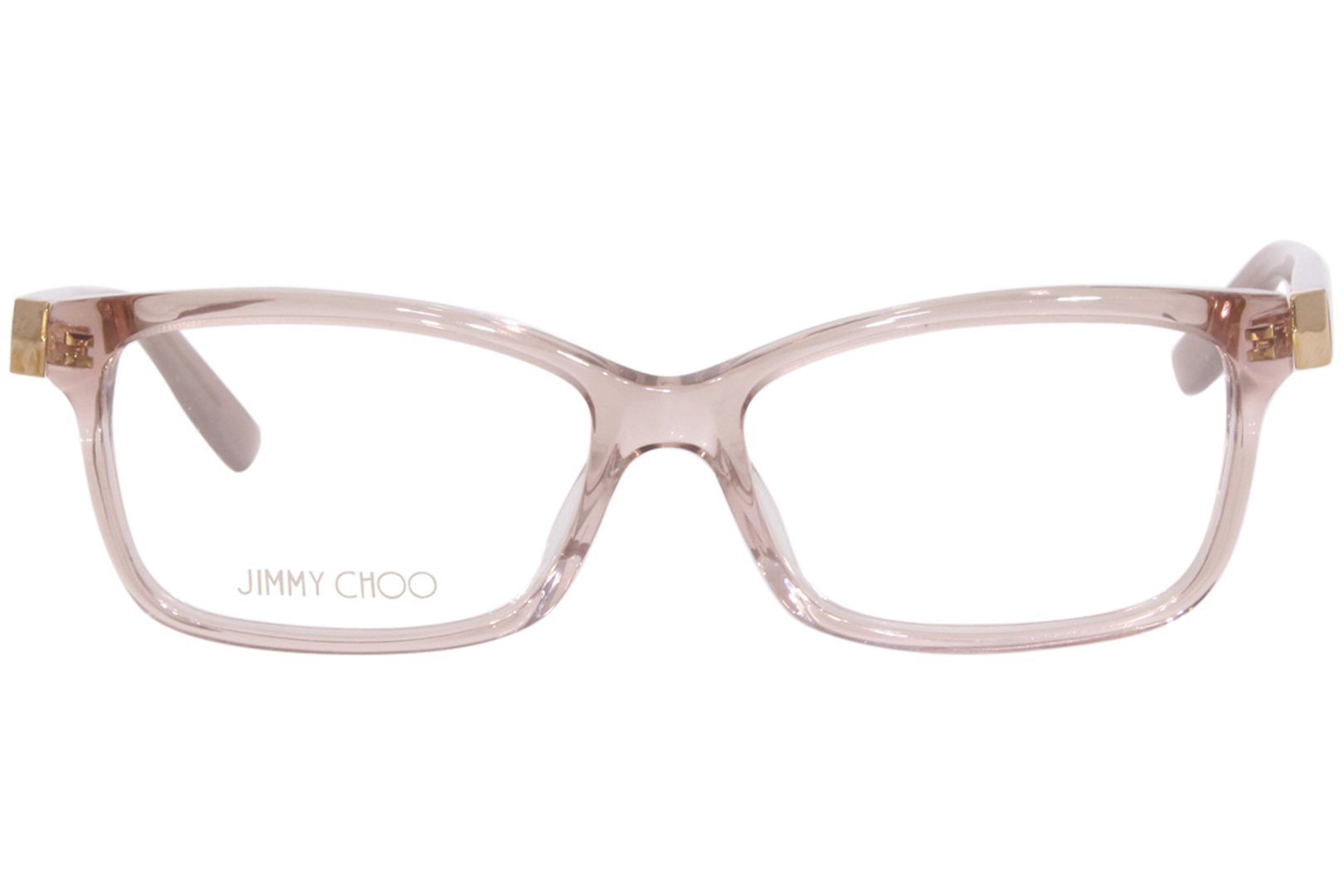 Jimmy Choo JC225 FWM Eyeglasses Women S Nude Full Rim Rectangle Shape