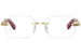 Cartier Exception CT0423O Eyeglasses Rimless Rectangle Shape