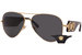 Versace 2150Q 2150-Q Medusa Logo Fashion Genuine Leather Pilot Sunglasses