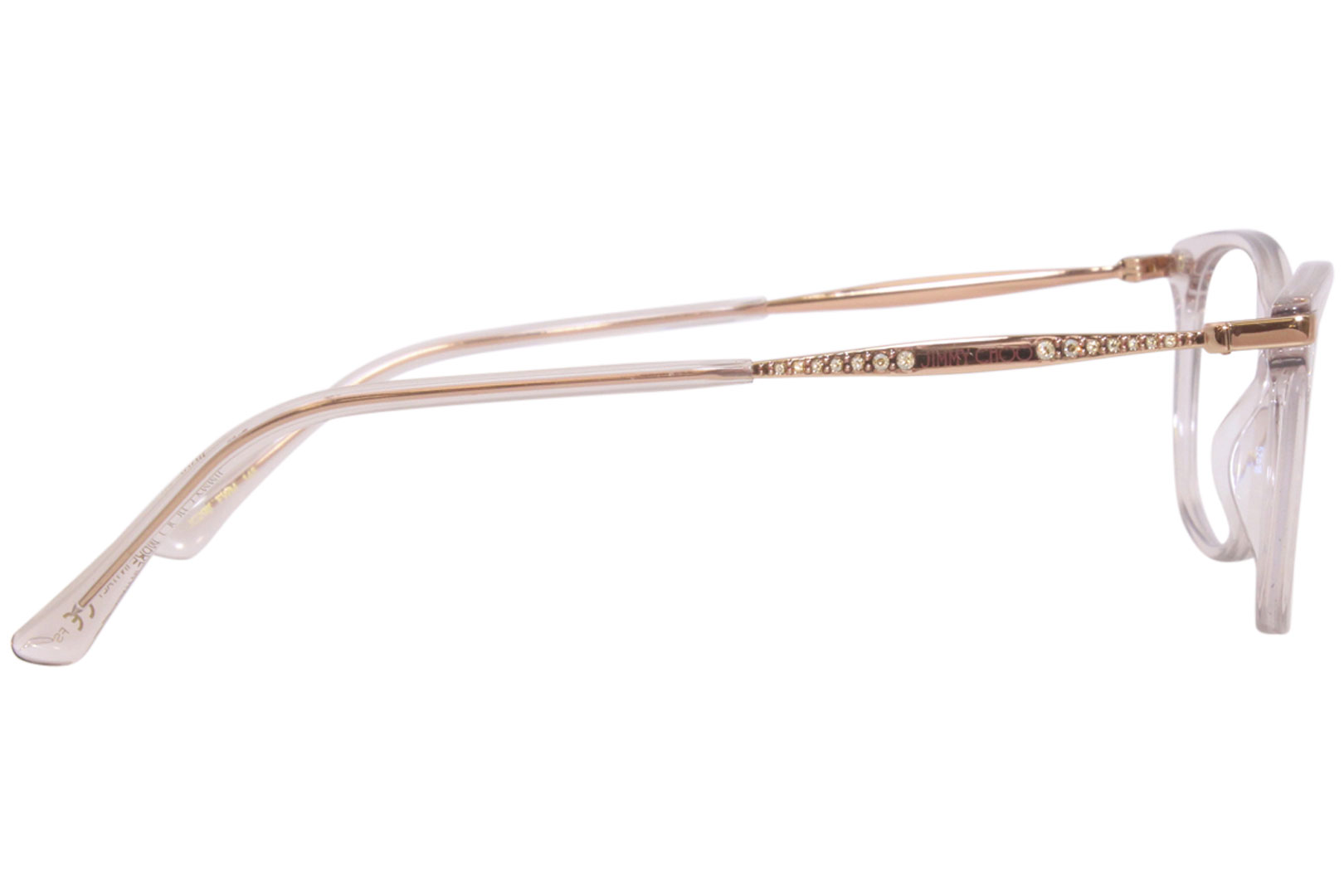 Jimmy Choo Jc Fwm Eyeglasses Women S Nude Copper Full Rim