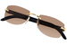 Cartier Rimlesssun CT0017RS Sunglasses Rectangle Shape