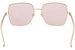 Gucci GG0724S Sunglasses Women's Fashion Square Removable Heart Chain Earrings