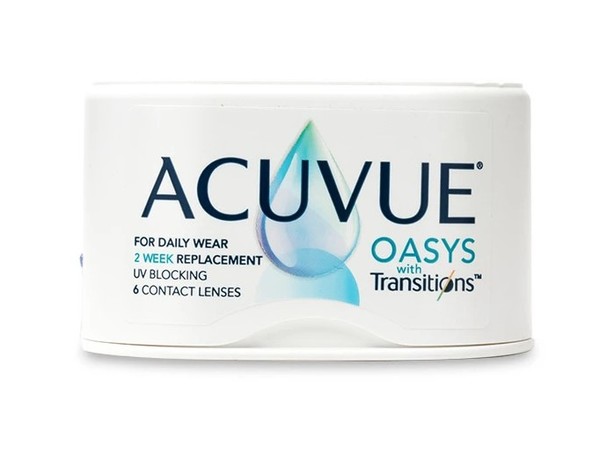  Acuvue Oasys with Transitions 6-Pack Contact Lenses by Vistakon 