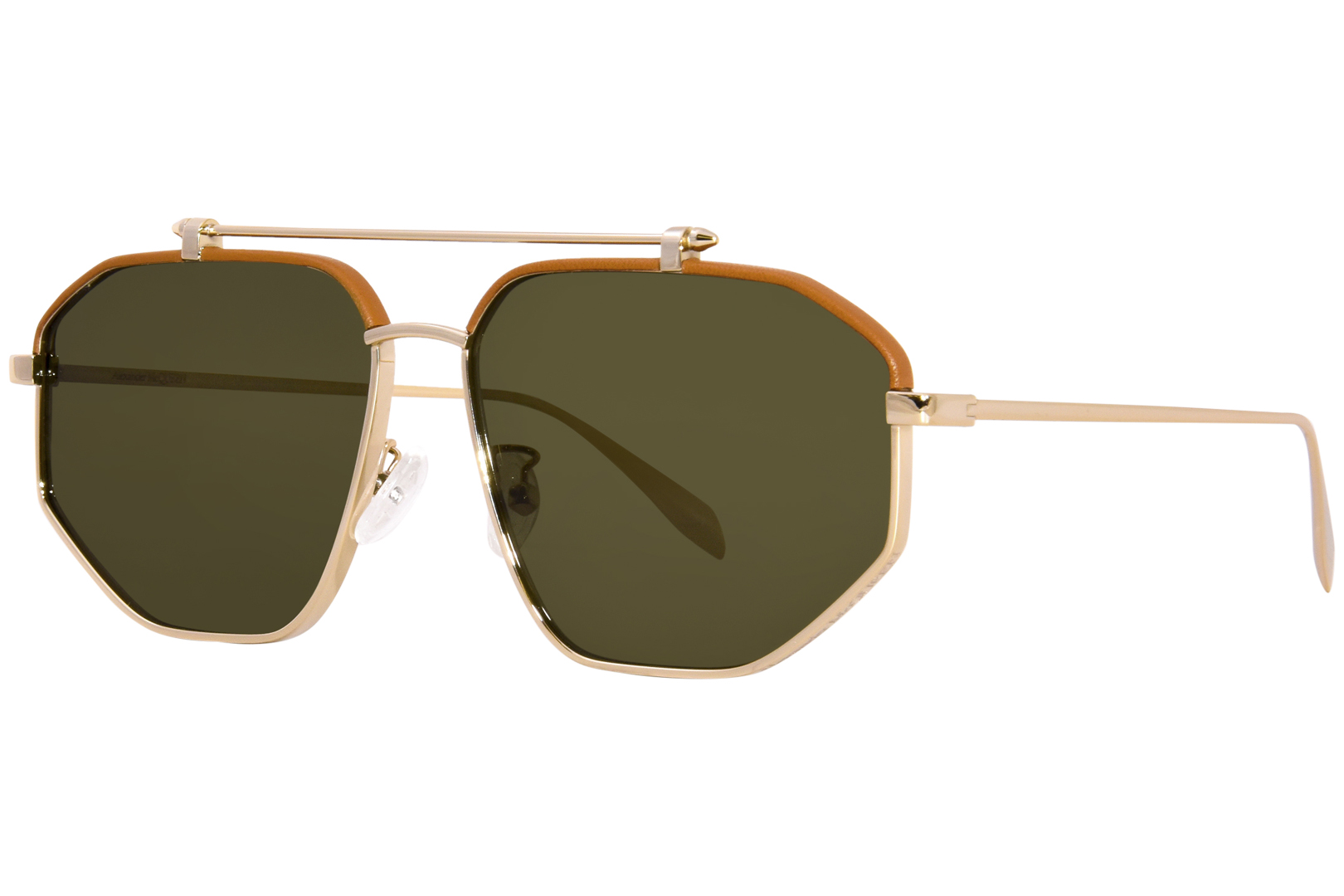 Alexander mcqueen discount sunglasses gold