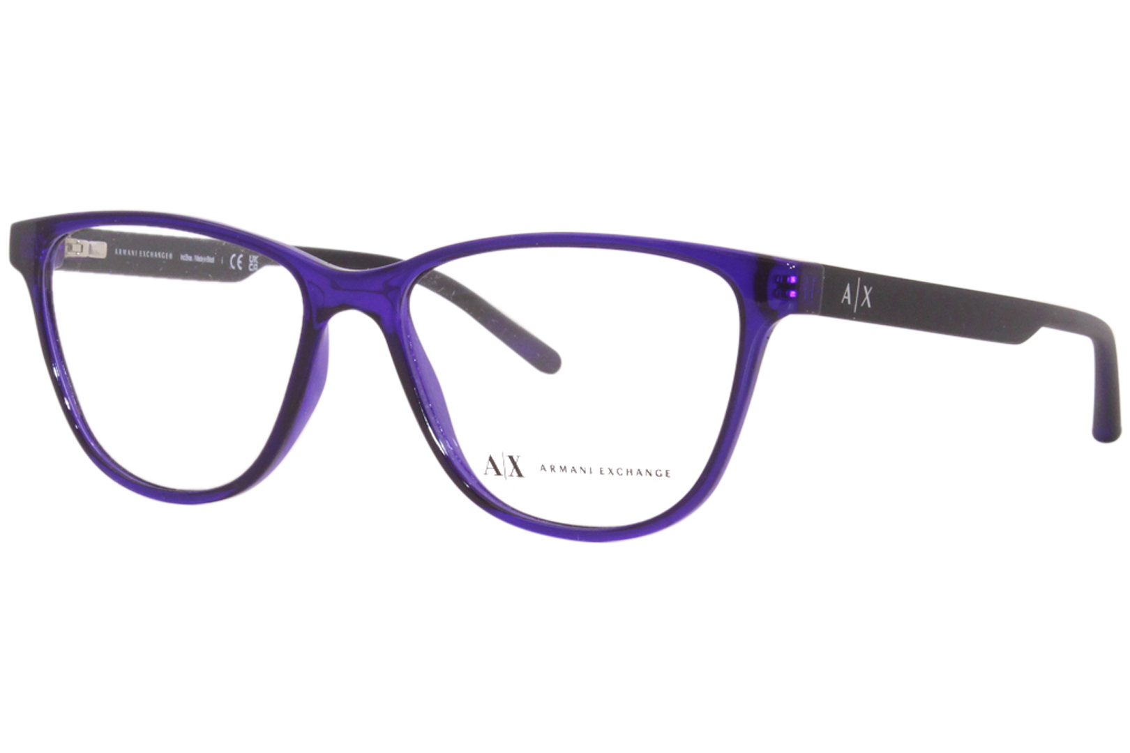 Armani Exchange Eyeglasses Frame Women's AX3047 8236 Shiny Violet 53-15-140  