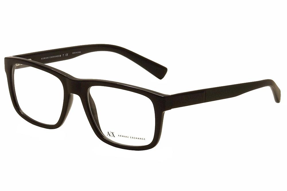Armani Exchange Men's Eyeglasses AX3025F AX/3025/F 8178 Black Optical Frame  53mm 