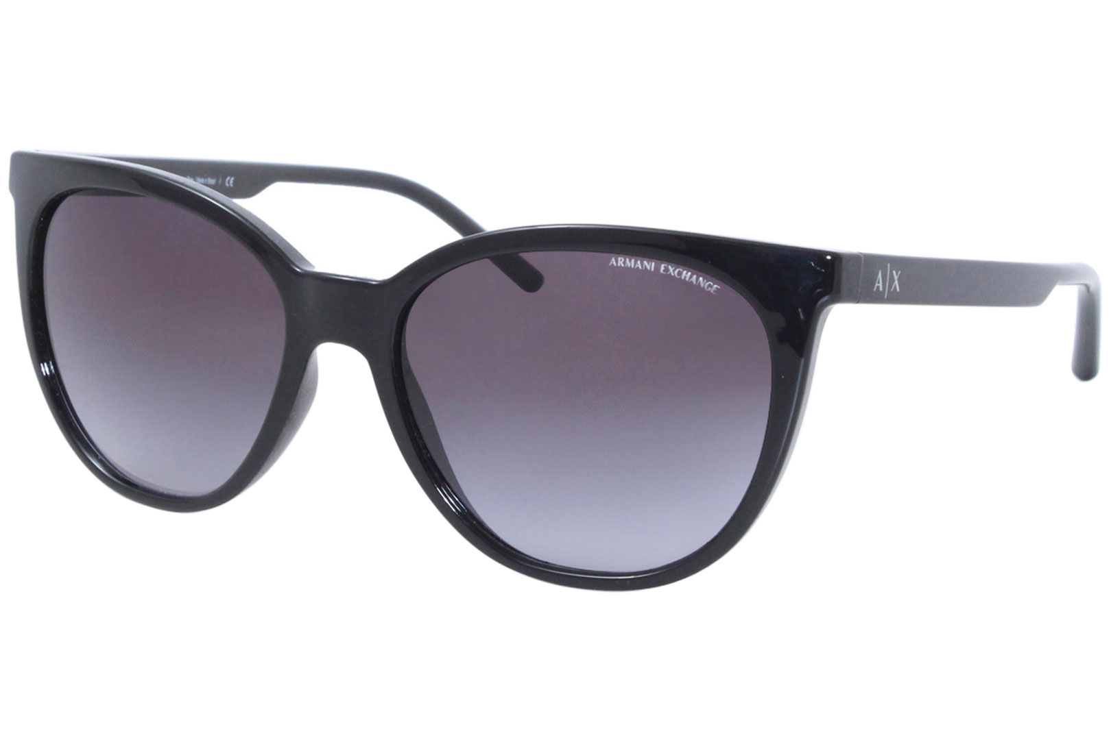Armani Exchange AX4072S 81588G Sunglasses Women's Black/Grey Gradient Lens  55mm 