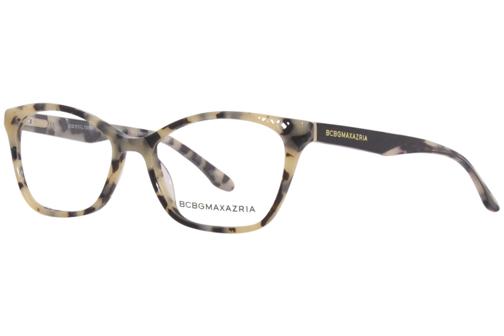 BCBGMaxazria Eyeglasses Frame Women s Lizzie Onyx Tortoise 50 15 130mm