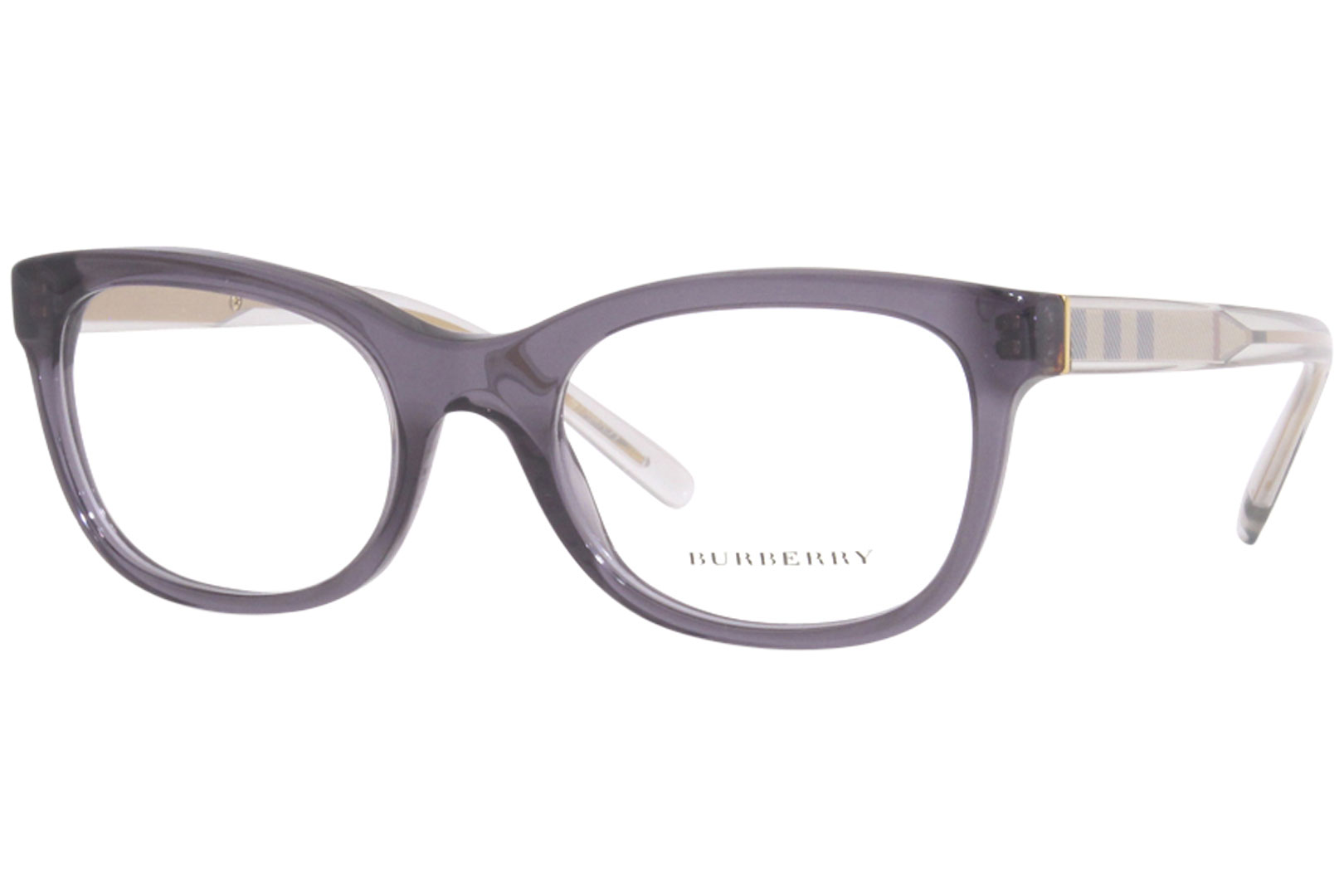 Burberry Eyeglasses Frame Women's B-2213 3544 Dark Grey/Vintage Check  51-20-140 