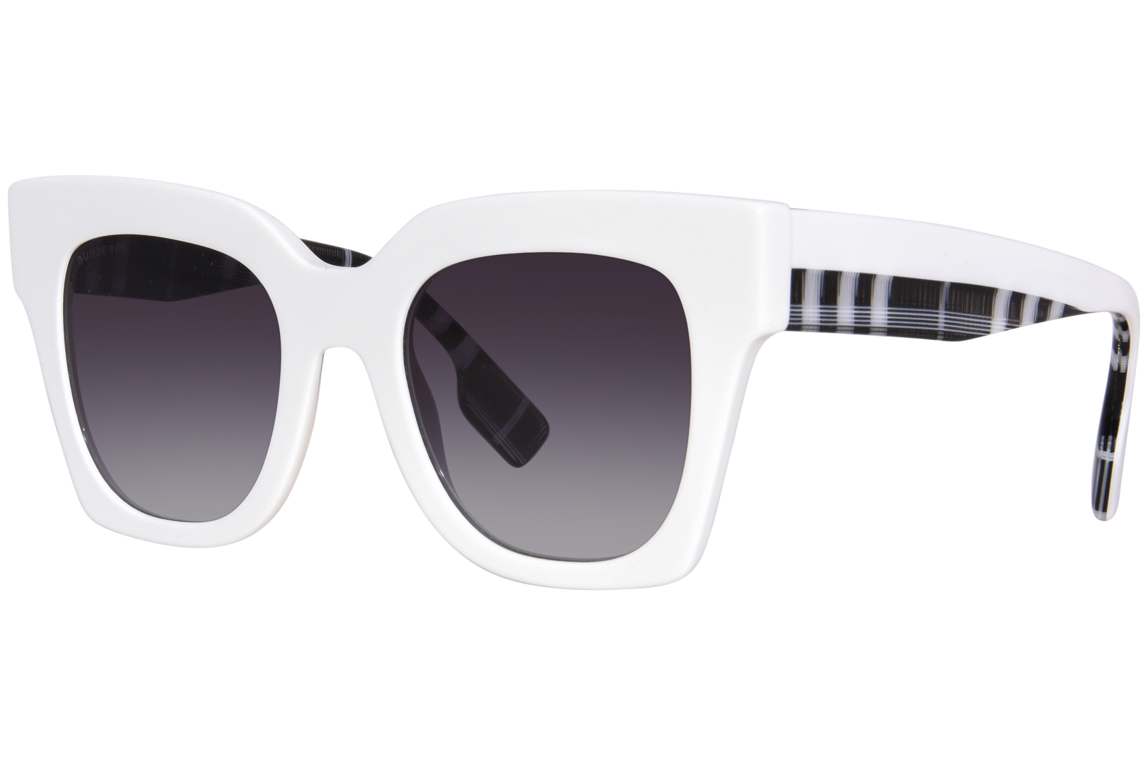 Burberry Kitty BE4364 39958G Sunglasses Women's White/Grey Gradient 49