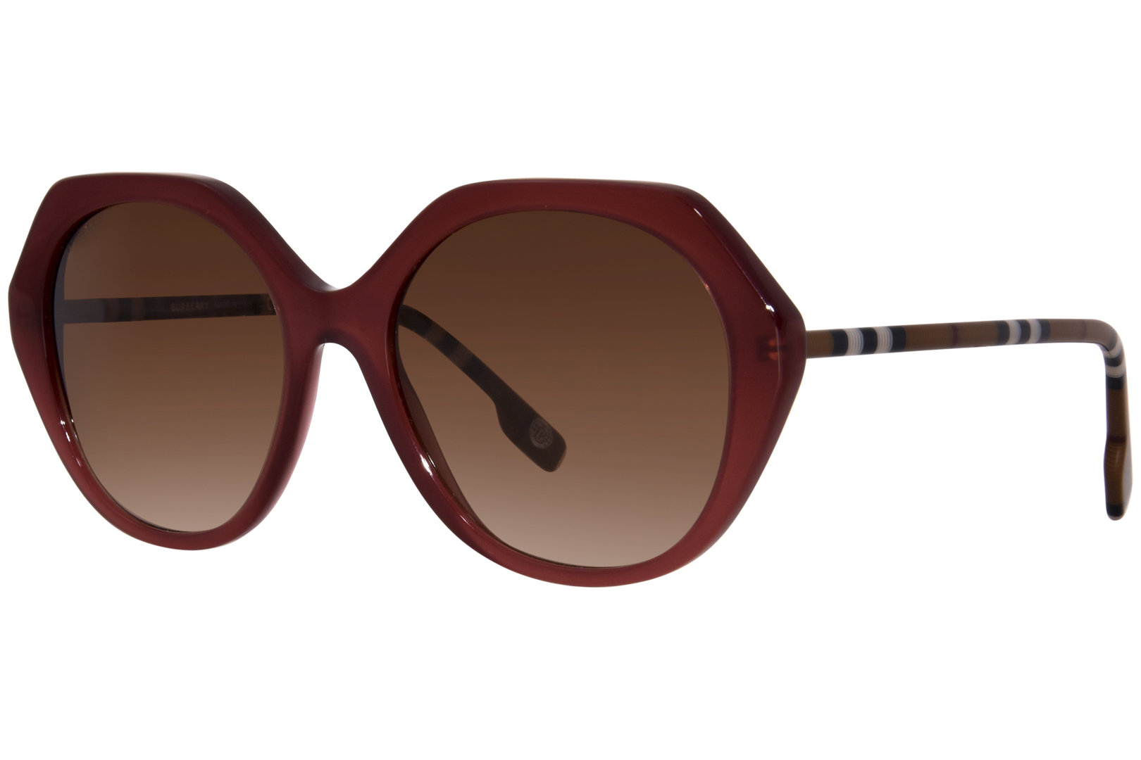 Burberry 55mm round sunglasses best sale