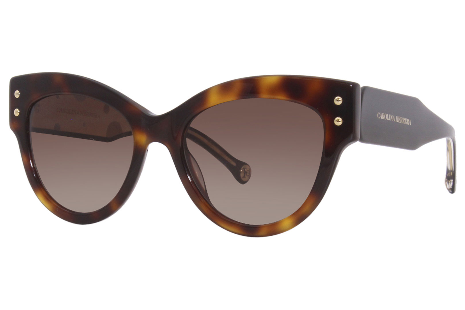 Carolina Herrera CH-0009/S 09HLA Sunglasses Women's Havana 54-19-145 ...