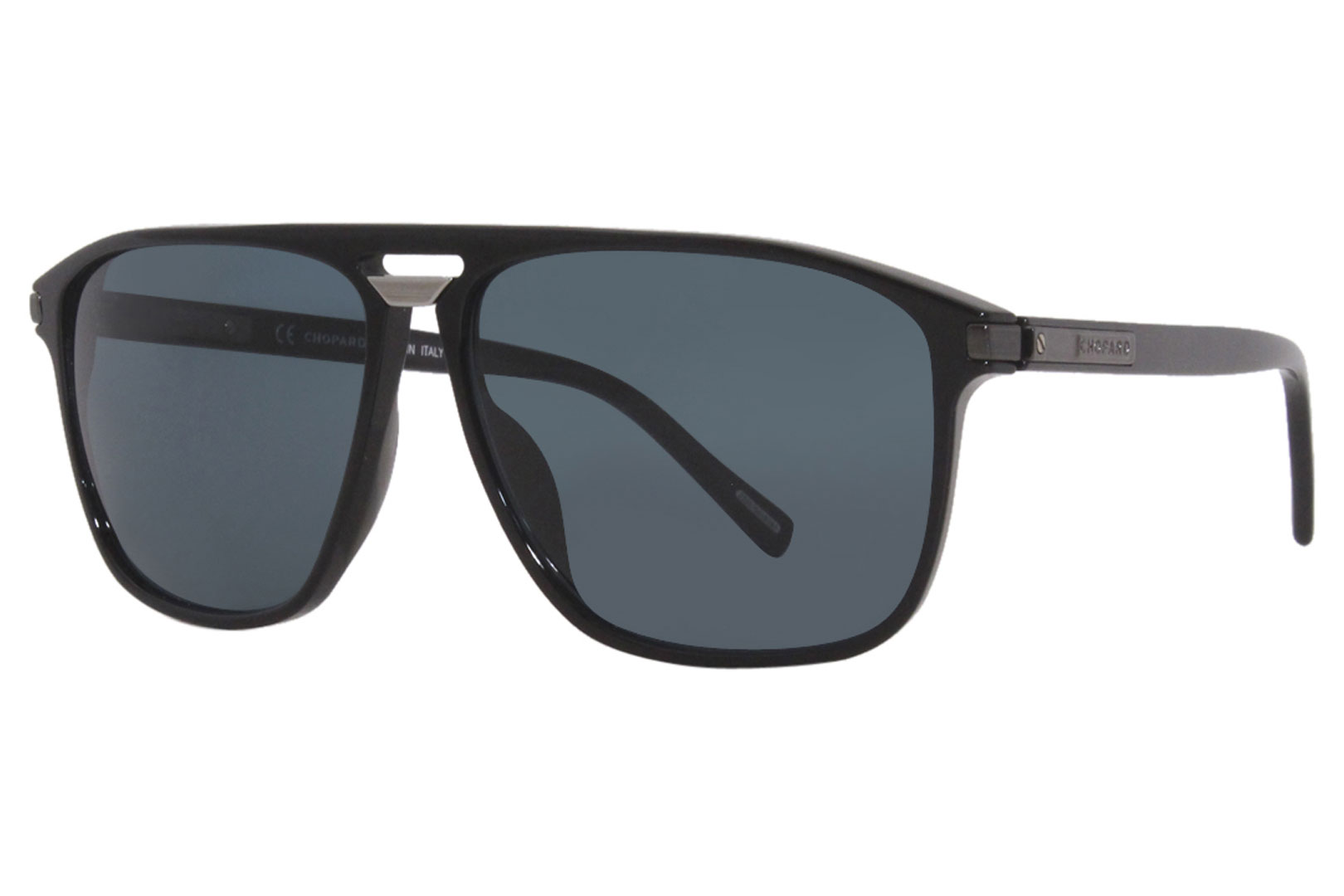 Chopard Sunglasses Men's SCH293 700K Black/Blue Lenses 61-13-145mm ...