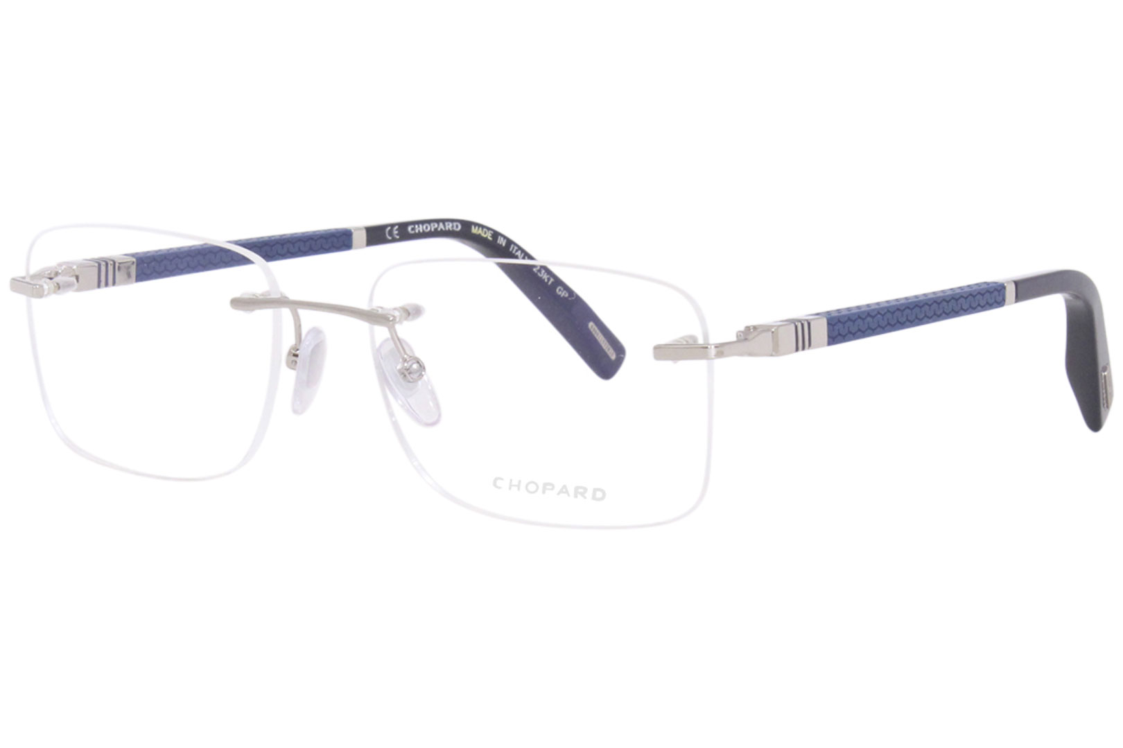 Chopard Eyeglasses Frame Men s VCHF58 0E70 Silver 56 18 145