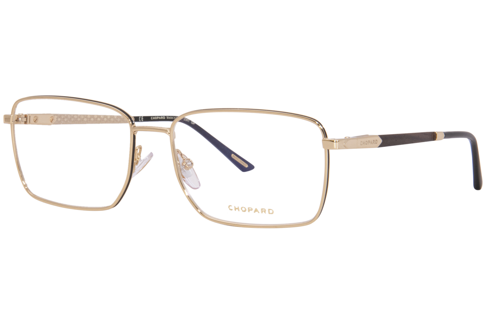 Chopard VCHG05 0300 Titanium Eyeglasses Men s Gold Full Rim Square