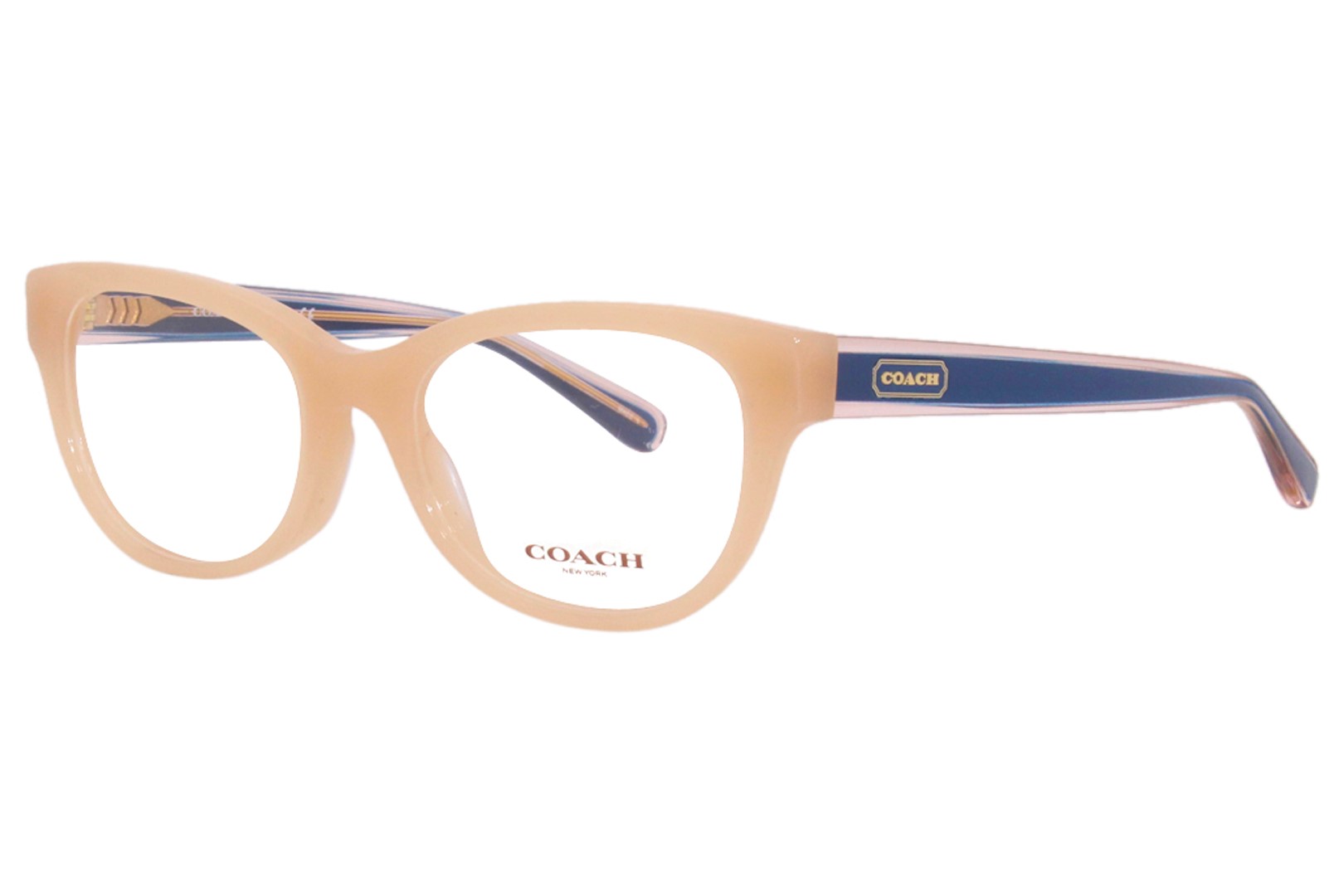 Coach HC6187 5611 Eyeglasses Women's Milky Beige Full Rim Rectangle Shape  52mm