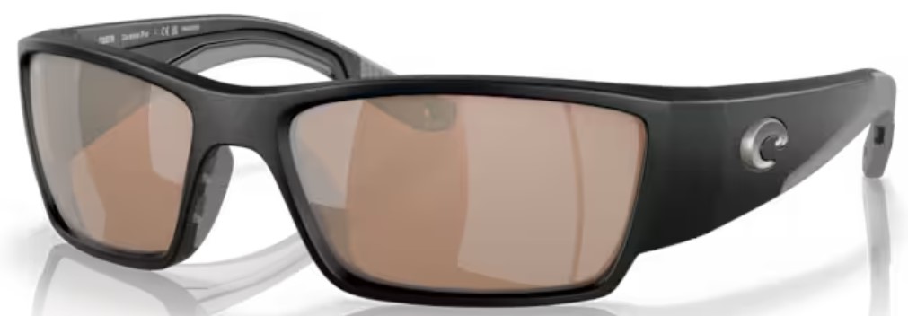 COSTA 6S9109 Corbina PRO Matte Black - Man Sunglasses, Blue Mirror Lens