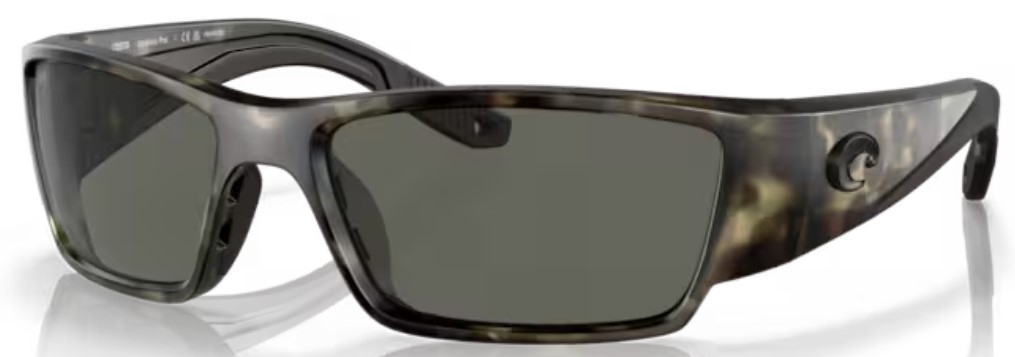COSTA 6S9109 Corbina PRO Matte Black - Man Sunglasses, Blue Mirror Lens