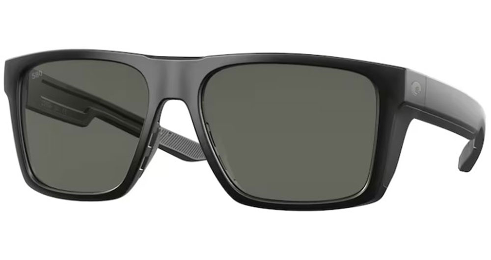 Costa Del Mar Lido Sunglasses, Matte Black/Gray