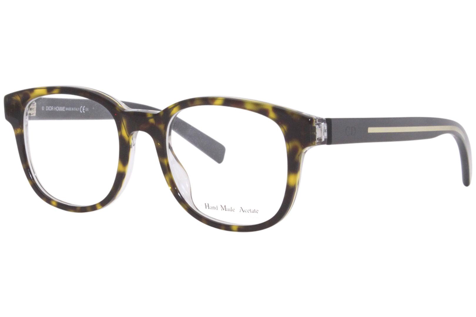 Dior Homme Eyeglasses Frame Men's Blacktie202 G6G Havana/Crystal Black ...
