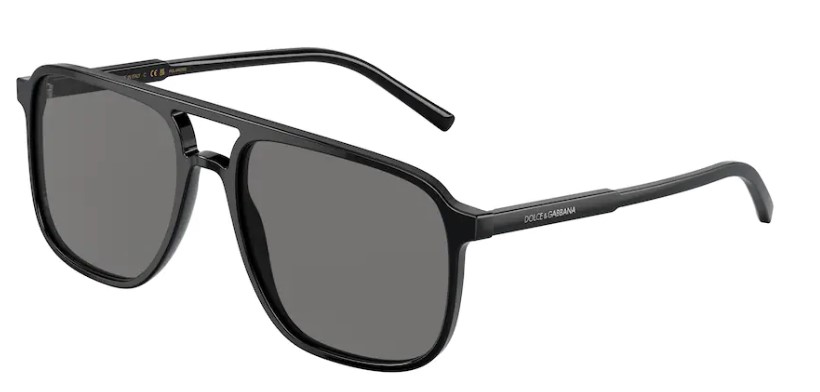 Dolce & Gabbana DG4423 501/81 Sunglasses Men's Black/Polarized Grey 58 ...