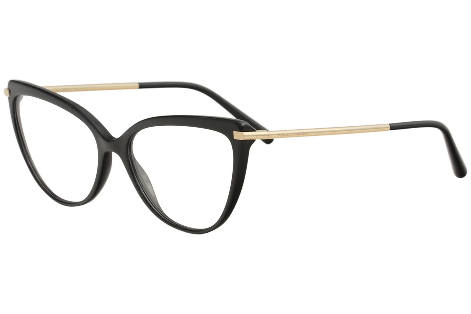 Dolce & Gabbana Eyeglasses D&G DG3295 DG/3295 501 Black/Gold Optical Frame  