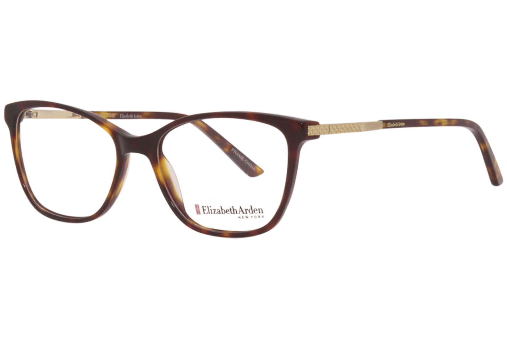 Elizabeth Arden Women's Rectangular Eyeglasses, EA1122, Tortoise Brown,  54-16-140, with Case - Walmart.com