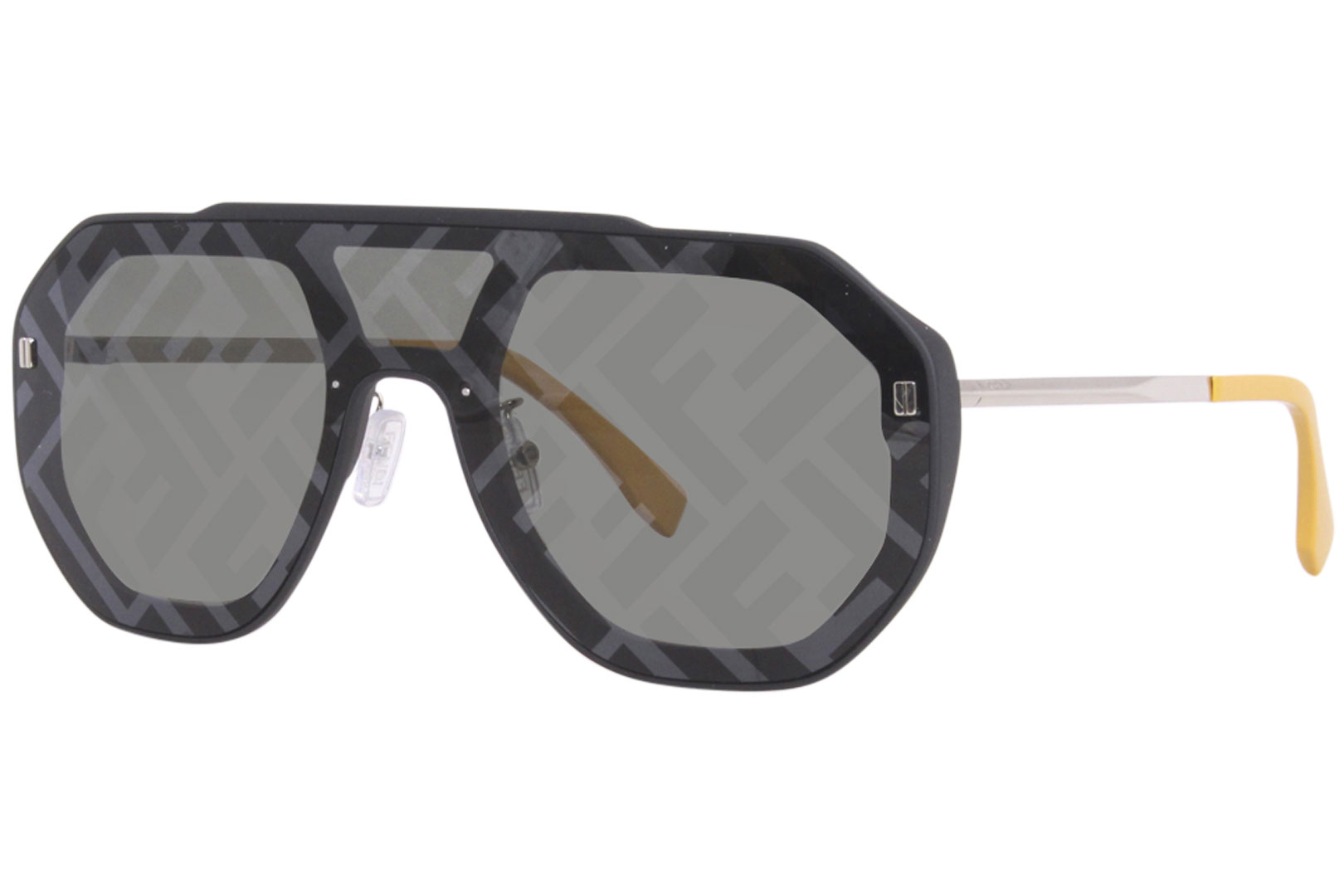 Fendi Smoke Mirror Logo Navigator Unisex Sunglasses FE40005U 32C 57  192337086786 - Sunglasses - Jomashop