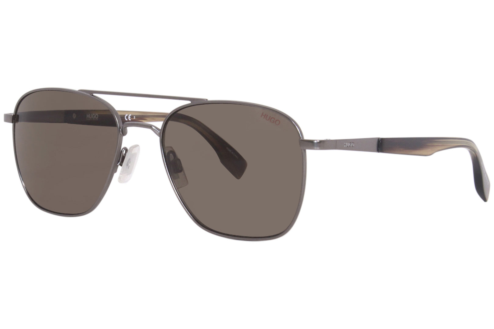 Hugo Boss HG0330/S R8070 Sunglasses Men's Matte Ruthenium/Grey 55-19 ...