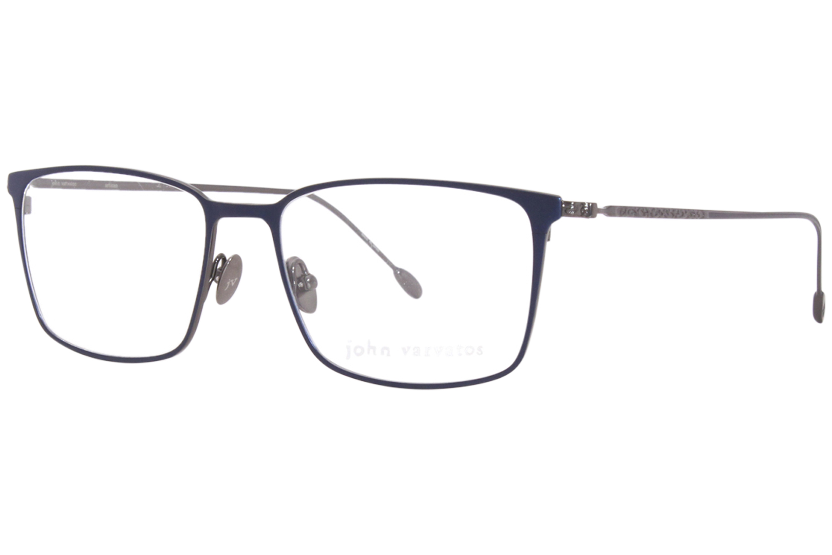 John Varvatos V171 Eyeglasses Men's Matte Navy Full Rim Square Shape 54 ...