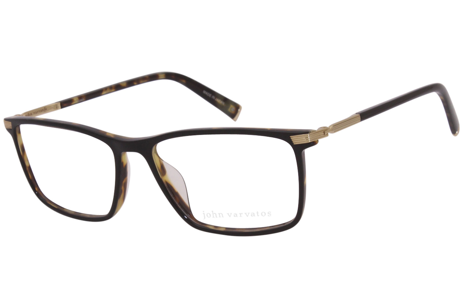 John Varvatos V408 Eyeglasses Men's Full Rim Rectangular Optical Frame ...