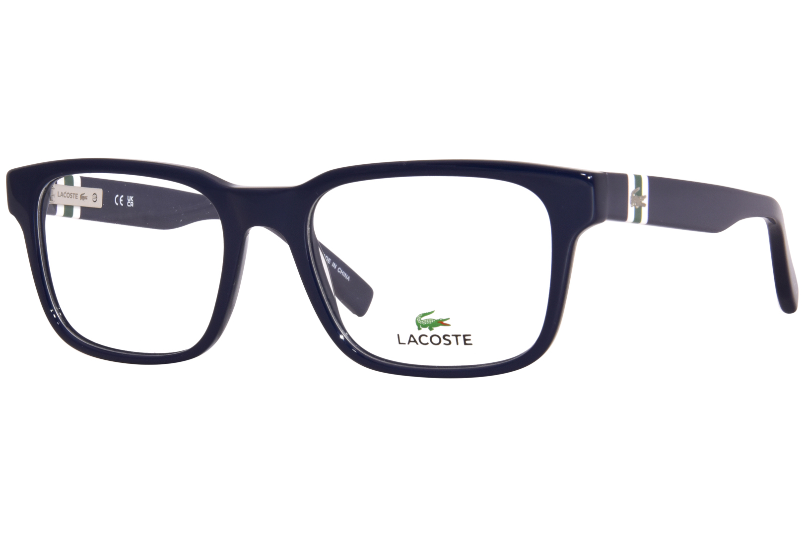 Lacoste L2905 400 Eyeglasses Mens Blue Full Rim Rectangle Shape 54 19 145 7198