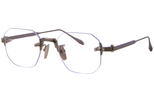 Akoni Juno-One AKX-308 Titanium Eyeglasses Rimless Square Shape