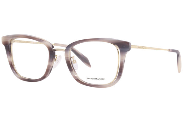 Alexander McQueen AM0225O Eyeglasses Women's Full Rim Square Shape