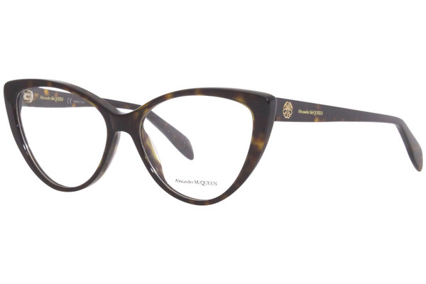  Alexander McQueen AM0287O Eyeglasses Frame Women's Full Rim Cat Eye 