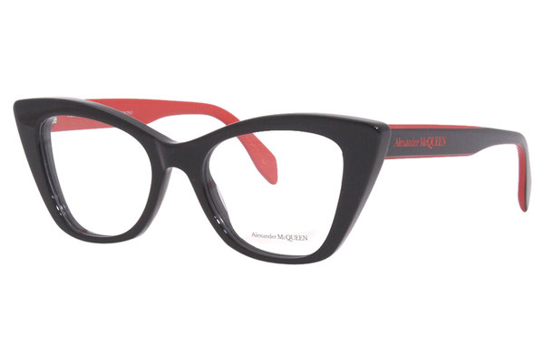 Alexander McQueen AM0305O Eyeglasses Frame Women's Full Rim Cat Eye